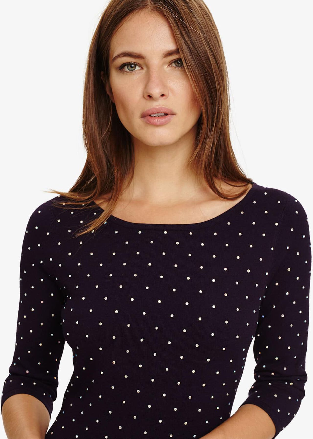 Phase Eight Helene chaleur Fix Cassis Shift Robe Taille UK10 RRP120